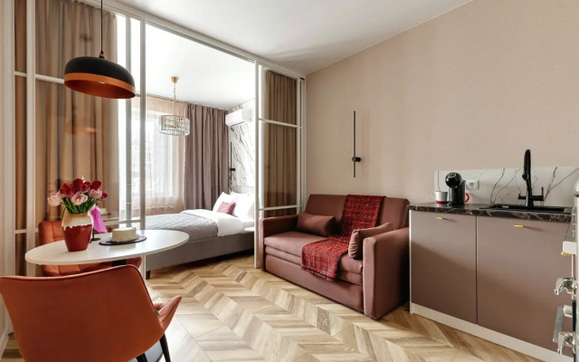 Studiya Bordo Flat in Abrikosovo residential complex