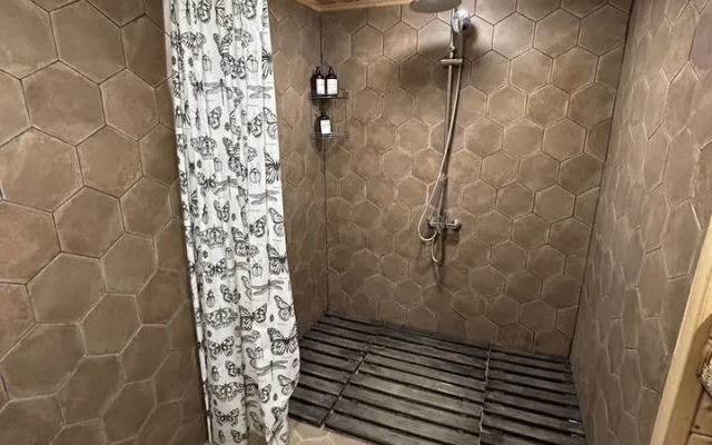 S russkoy baney na drovax Private house
