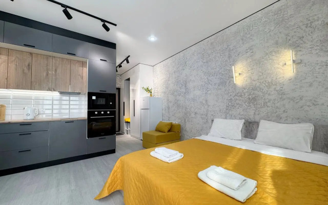 Квартира Уютная студия с панорамной лоджией