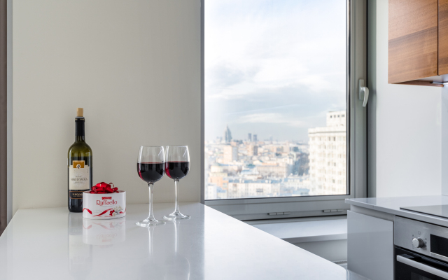 Квартира-студия с панорамным видом на Москву