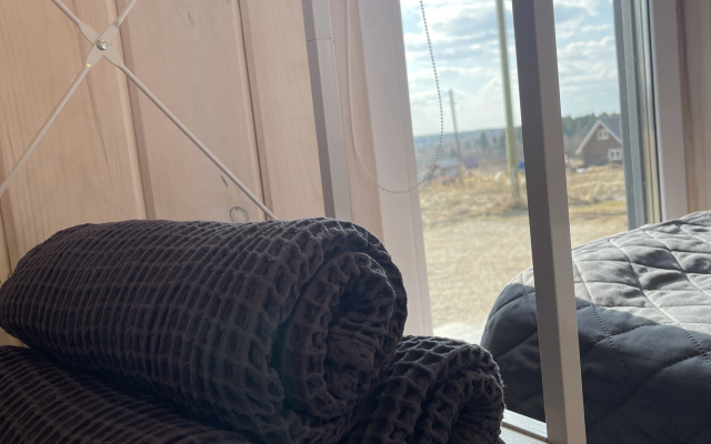 Частный дом  Belov House  с панорамным остеклением у леса