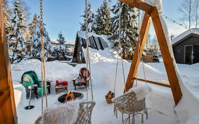 Шале Домик в лесу и с печкой