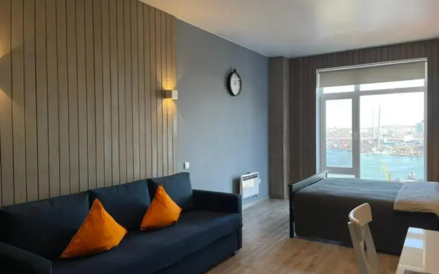 Апартаменты Central Place Vladivostok Люкс Комфорт с видом на Мосты и Залив (1)