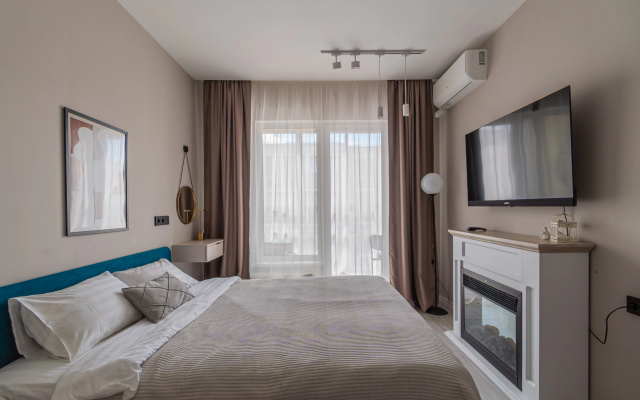 Апартаменты Aquamarine Resort в доме с бассейном в Сестрорецке