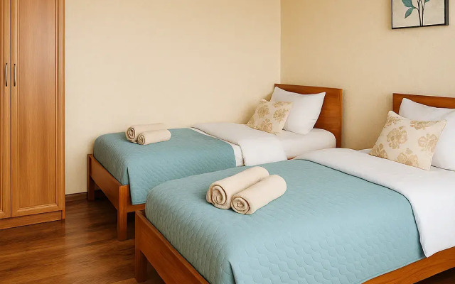 Квартира в центре с тремя кроватями