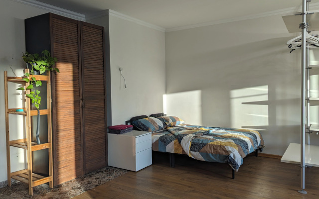 Апартаменты Студия с камином, деревом и видом на реку