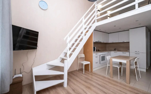 Апартаменты Двухуровневая студия на Роторной