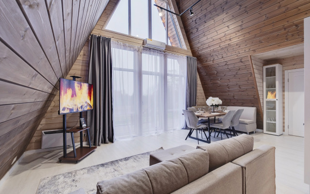 Частный дом С баней и террасой