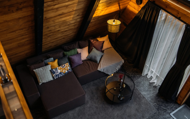 Частный дом A-frame Ванхейм с сибирским чаном