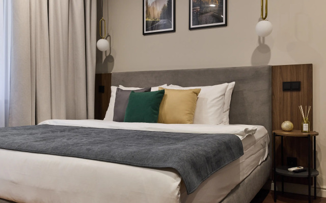 Апартаменты С.Утками у Невского проспекта | Современная студия Бонд в апарт-отеле VIDI