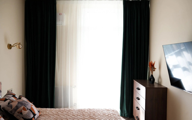 Апартаменты Гарден Портье Cedar с видом на бухту Омега ап 17 к 2