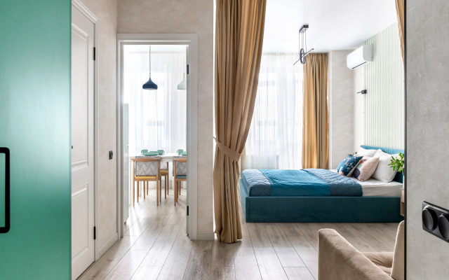 Fox Homes Apartment Designer apartment near the shopping center Horizont and Rostvertol