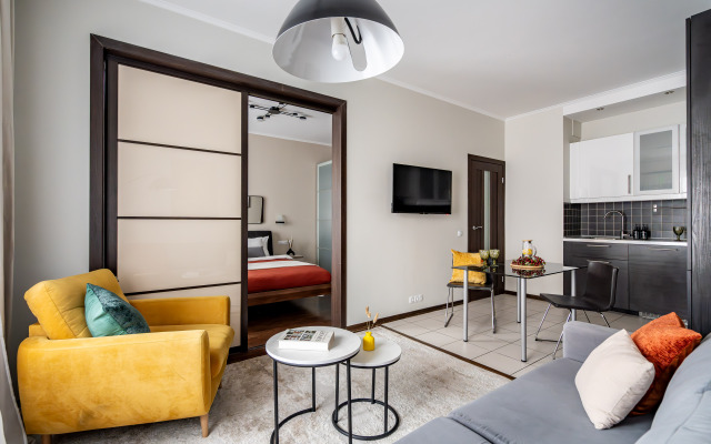 Квартира GetFlat Scarlet с Балконом Для 1-4 Гостей