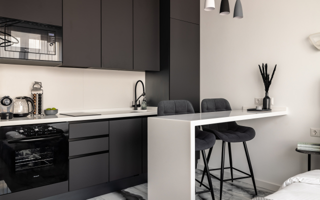 Апартаменты Grey Рядом С Парком И Сити