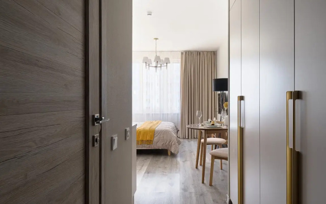 Квартира Делюкс ModernaFlats в современном апарт комплексе у метро Купчино