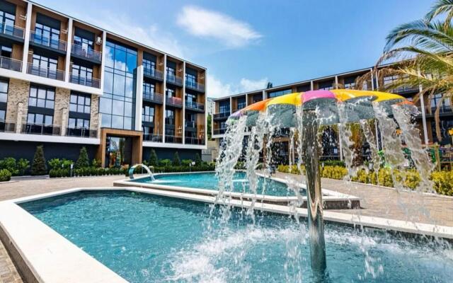 3kh mestnaya studiya studiya s balkonom i basseynom Apartments