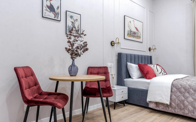 Апартаменты Четырёхместная Студия Новая Стильная на Жуковского 7