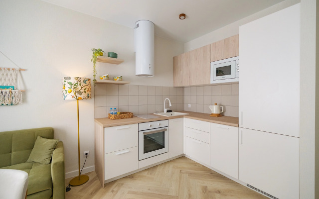 Uyutnaya i novaya studiya v Kudepste Apartments
