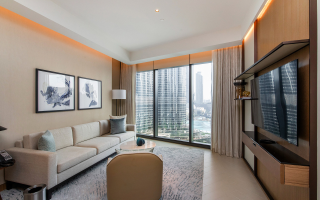 Апартаменты Deluxe 2BR with Burj Khalifa and Fountain View