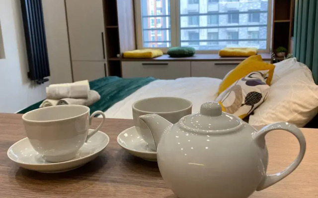 Апартаменты Студия на Шелепихинской Набережной Сапфир