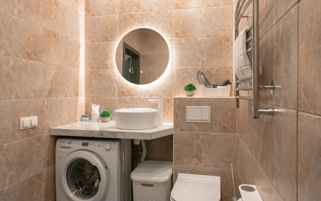 Апартаменты Lalapart Gray stone на 30 этаже небоскреба Савеловский Сити