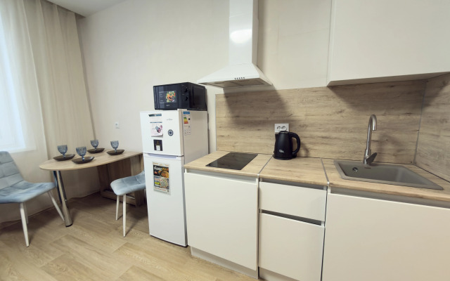 Апартаменты студия, с красивым видом на берегу реки Тура