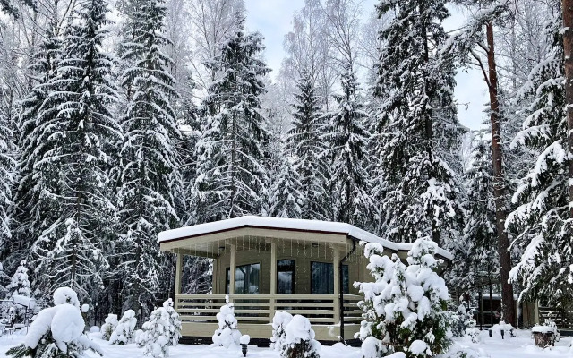 Домик на опушке на берегу Озера Волго на Селигере - коттеджи Сосновый бор