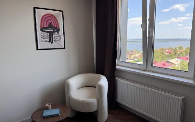 Novaya 1-Komnatnaya Kvartira s Vidom na Volgu Flat