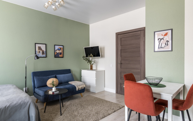 Skandi-studiia Piter Apartments u metro Frunzenskaia Flat