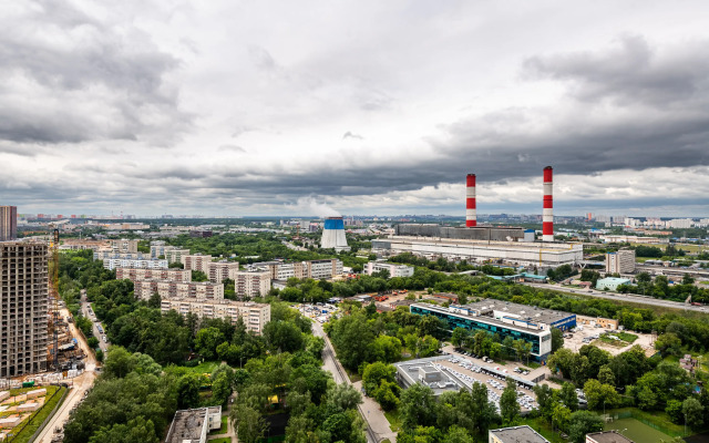 Квартира Гуашь Художника с видом на город