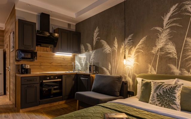 Квартира Ютно Колосья с качелью на балконе и видом на сосны в Зеленогорске