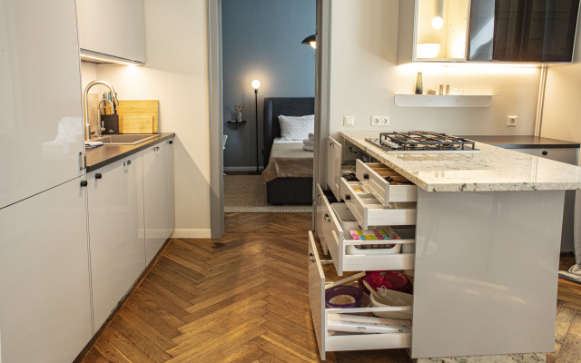 Апартаменты на тихой улице у Авроры