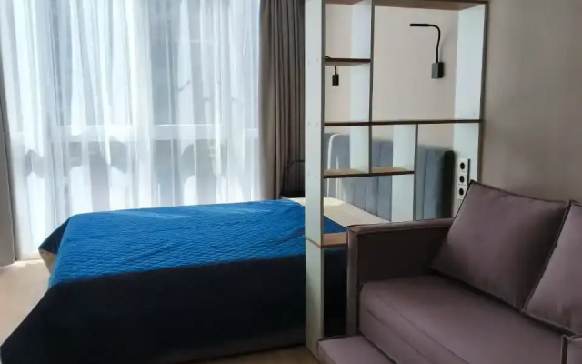 Uyutnaya Svetlaya Studiya S Panoramnymi Oknami Flat