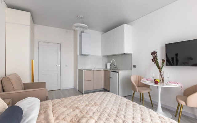 Квартира студия Птицы с роскошной панорамной лоджией