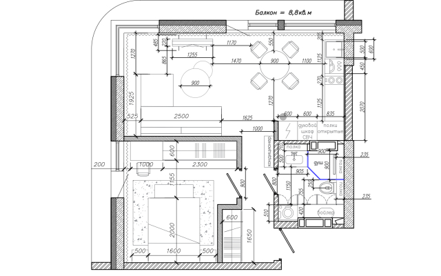 Квартира ЖК Море Волна и песок