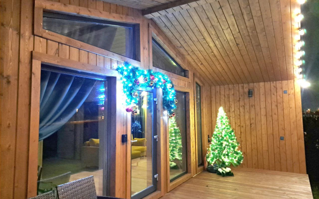 Частный дом для отдыха с гриль-мангалом, костровой и батутом