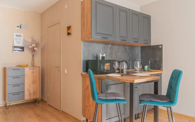 Апартаменты Просторная Студия у Метро Парнас