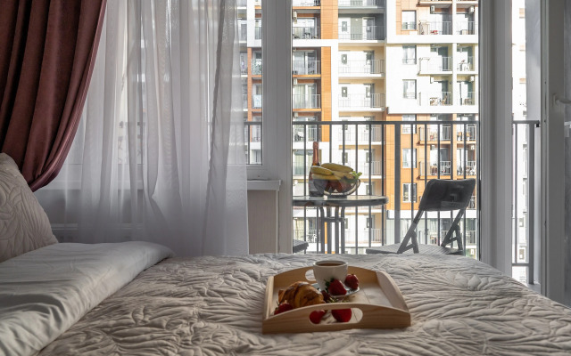 Studiya u morya s bassejnom na territorii. Karavella 112 Apartments