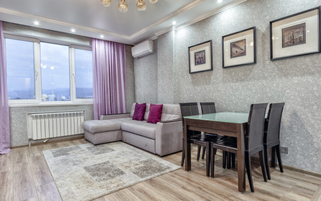 Апартаменты 42 Самый центр, вид на горы