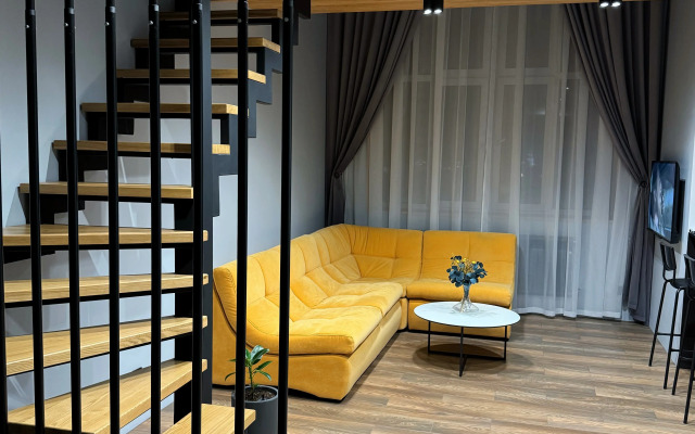 Апартаменты Двухуровневая студия с захватывающим видом на город