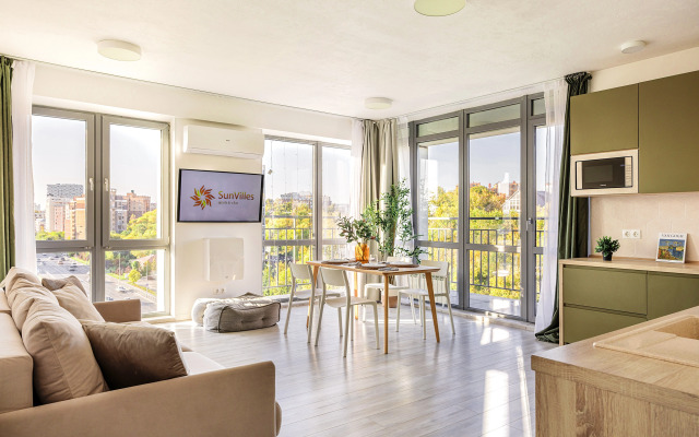 Vidovaya Evro-4ka Sunvilles V 8 Minutah Ot Kremlya Flat