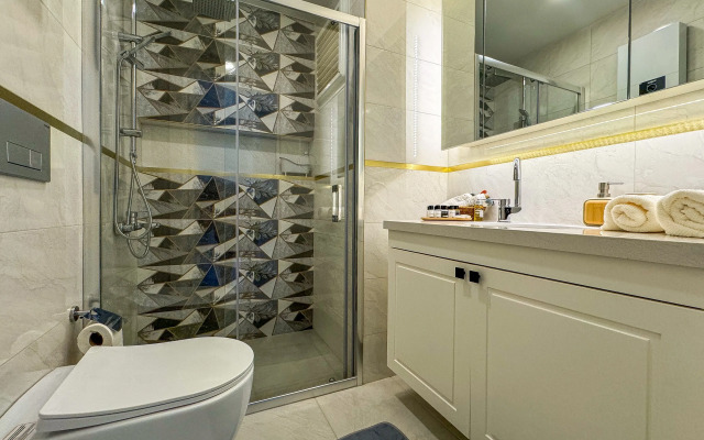 Квартира 1+1 Qoople Elysee 06 рядом с пляжем Клеопатра