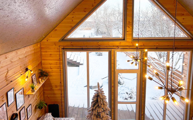 Частный дом с Баней Барн Хаус в стиле Лофт-Бохо