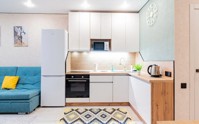 Апартаменты Стильная Евротрешка с Ретро-Проигрывателем