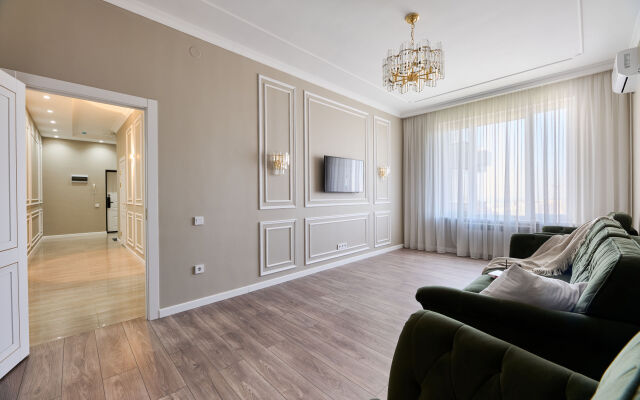 Alma-Ata Pyat Apartov Business-class ryadom TRC MEGA Luchshaya lokatsia Apartments