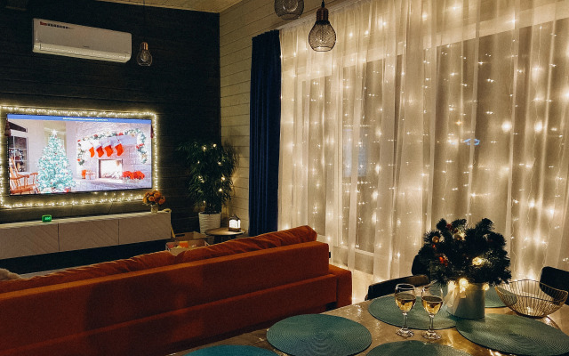 Частный дом дизайнерский великолепной уличной территорией