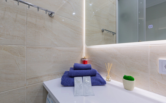 Квартира Уютная студия с видом на колесо обозрение Одно небо