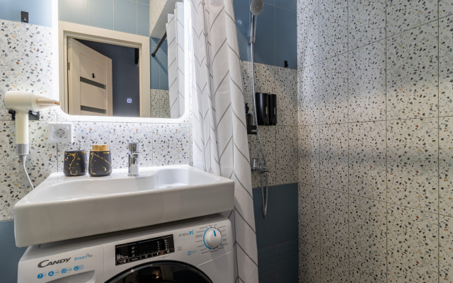 Квартира Студия с европейским характером и ярким интерьером