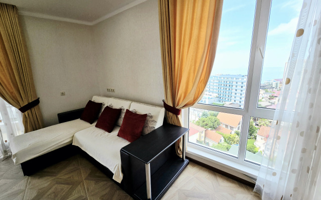 S shikarnym, panoramnym vidom na more Flat