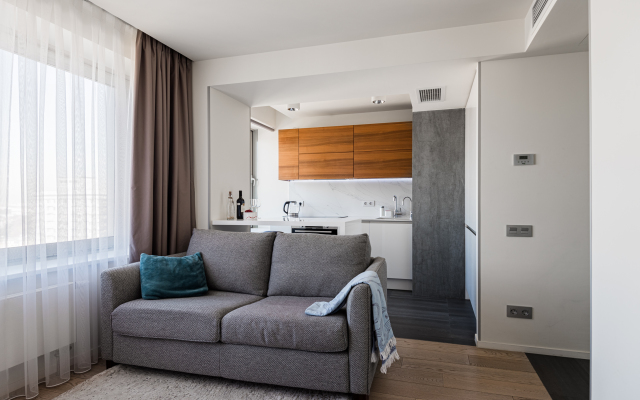 Квартира-студия с панорамным видом на Москву